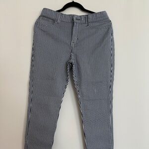 Ética jeans  Blue and white striped eco-friendly ethically made jeans100% cotton